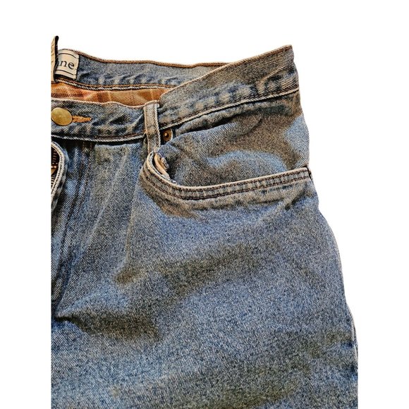 Burry Lane Blue Jeans Fleece Lined Men's Size W38 L32 Front Back Pockets Zipper - Picture 4 of 9